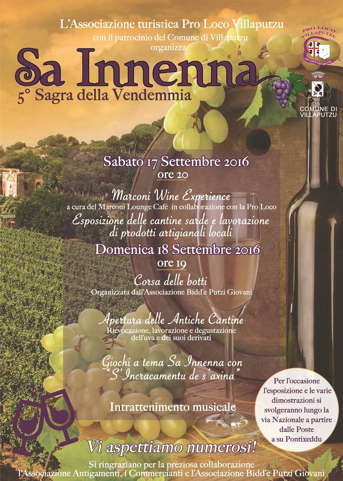 MANIFESTAZIONE ENOGASTRONOMIA "SA INNENNA"