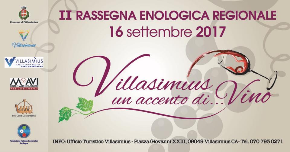 2° RASSEGNA ENOLOGICA REGIONALE "VILLASIMÌUS UN ACCENTO DI VINO"
